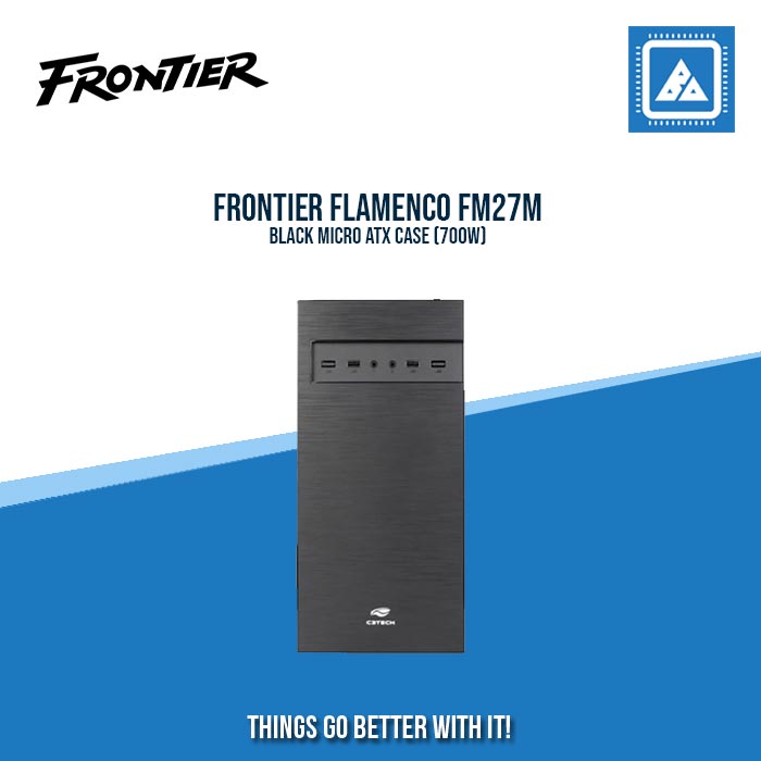 FRONTIER FLAMENCO FM27M BLACK MICRO ATX CASE (700W) FRONTIER FLAMENCO FM27M BLACK MICRO ATX CASE (700W)